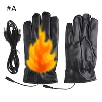pu leather motorcycle electric heating gloves wtih touch screen sensor man gloves winter skiing gloves dropshipping