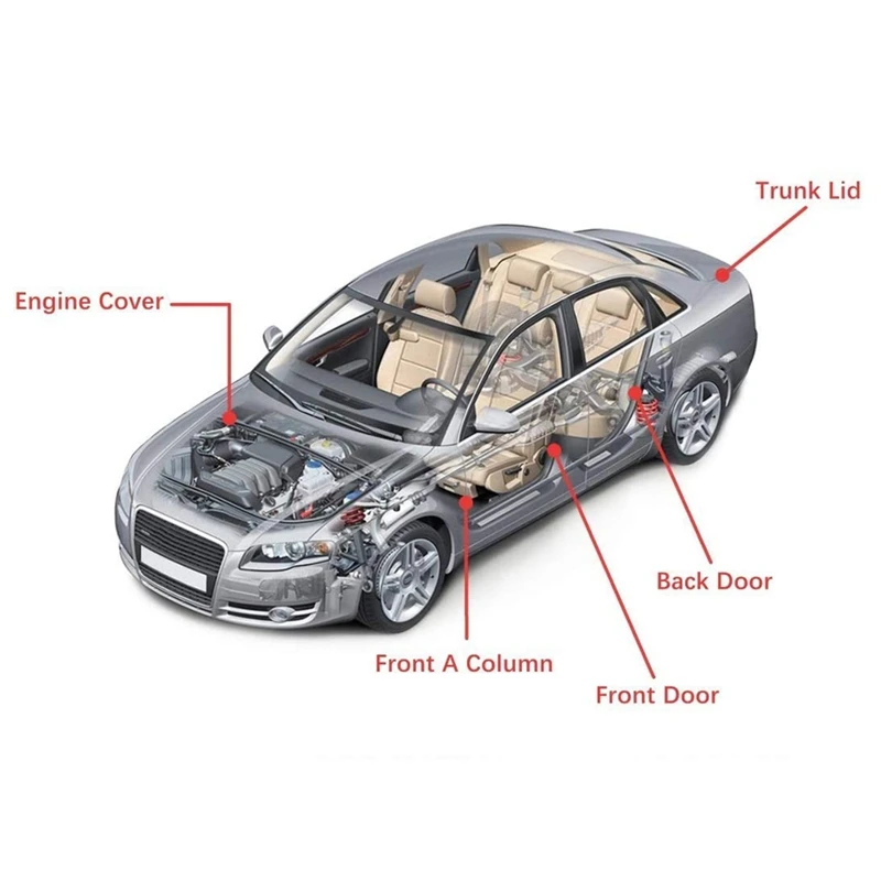 Комплект уплотнителей для дверей автомобиля резиновое уплотнение