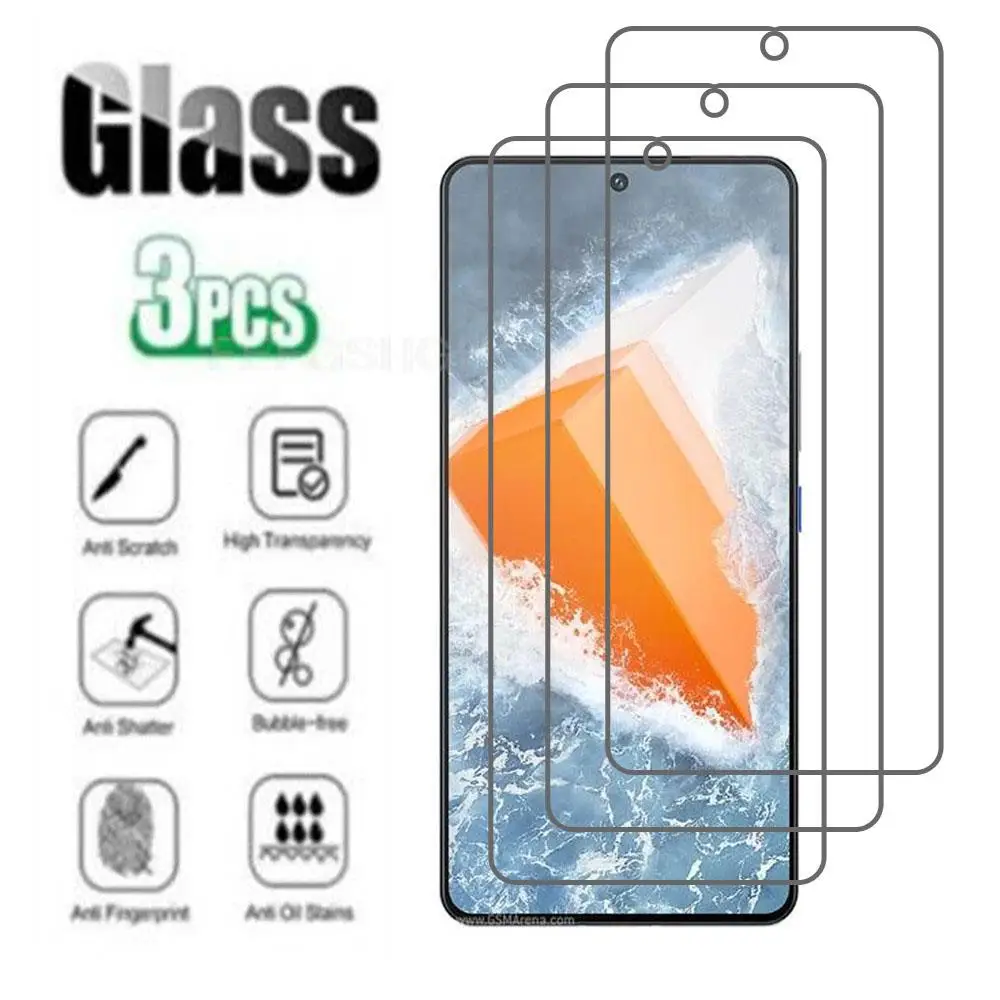 

3 шт. 9H HD защитное закаленное стекло для Vivo Y77 5G China 6,64 "Защита для экрана телефона защитная пленка