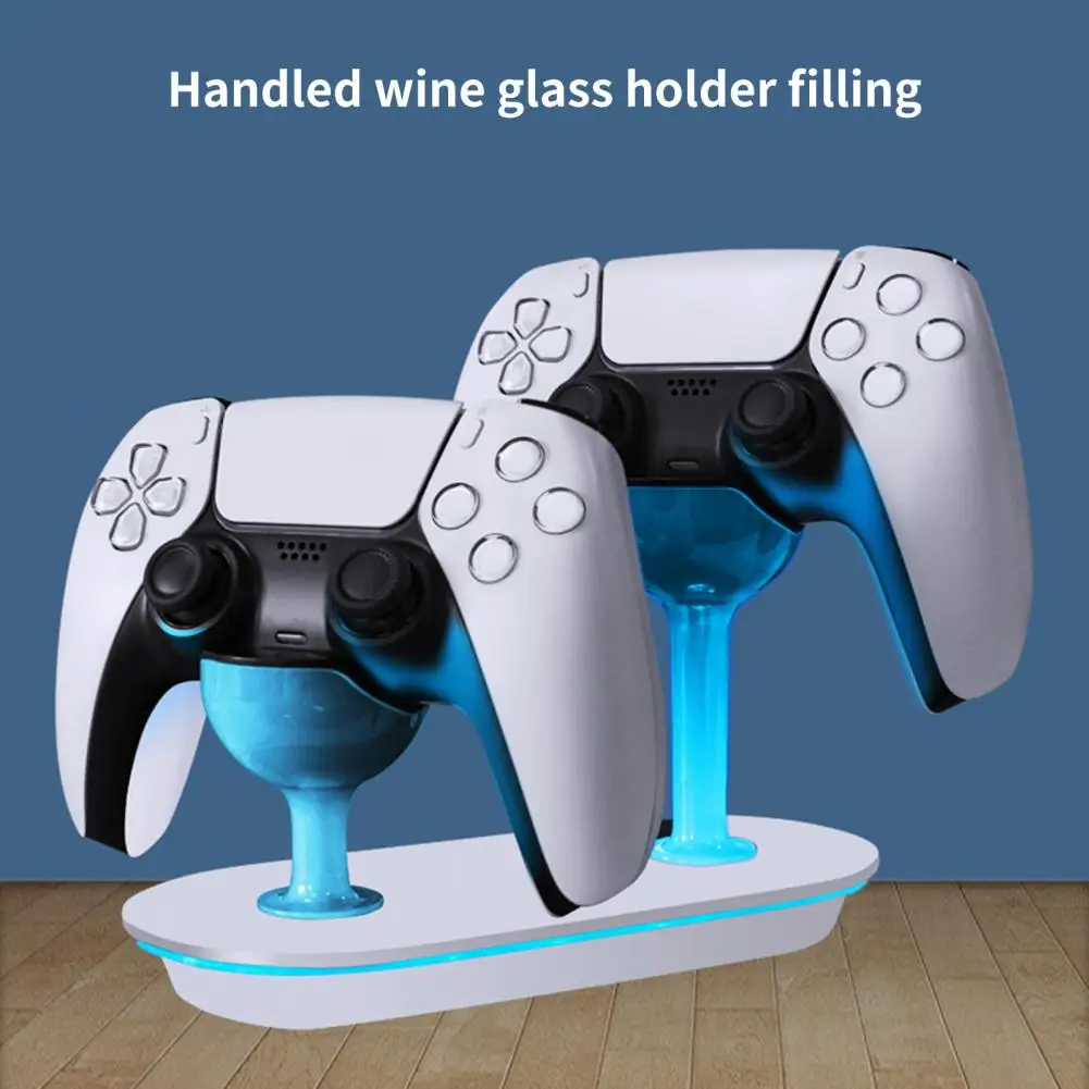 

Gamepad Charge Stand Stable Output Fast-Charging with LED Indicator Dual Control Handle Charger Dock for PS5 Gamepad