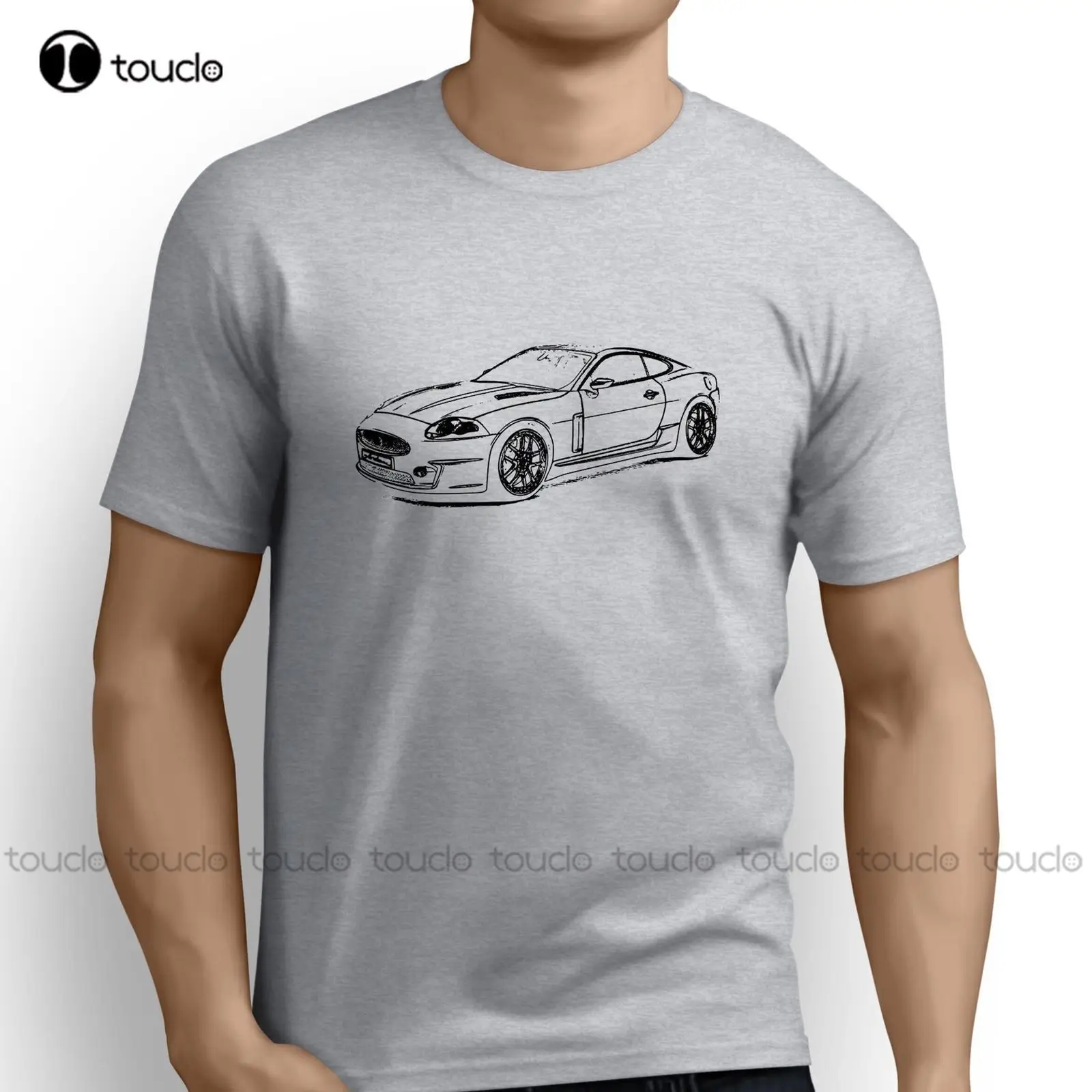 

Hot Sale Brand New Fashion Summer Men Brand Clothing Tops Hip Hop British Classic Car Fans Xk Inspired Car Dress T-Shirt