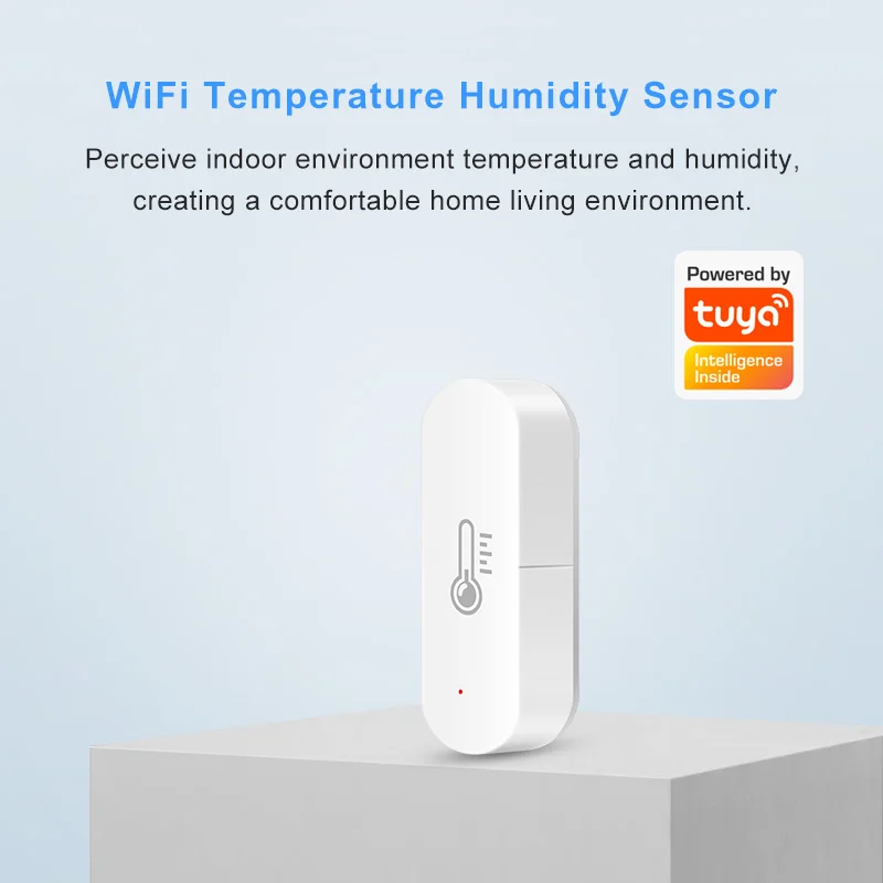 

Tuya WiFi Temperature Humidity Sensor Smart Home Meter Indoor Hygrometer Thermometer Via Alexa Google Assistant Smart Life App