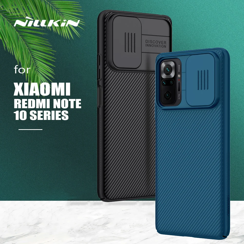 Чехол для Xiaomi Redmi Note 12 11 10 Pro Plus 11S, зеркальный чехол Nillkin Camshield, чехол для скользящей камеры, матовый чехол для Redmi Note 10S 10 Pro