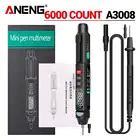 Цифровой мультиметр ANENG A3007A3008, Бесконтактный автоматический умный тестер напряжения на 6000 отсчетов