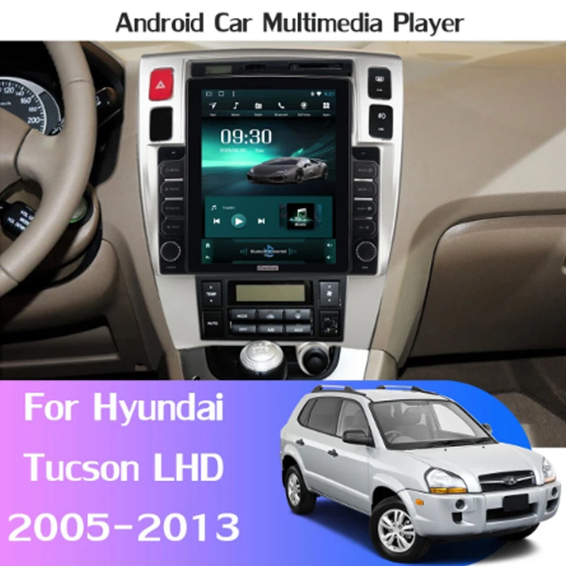 Автомагнитола на Android в стиле Tesla вертикальная для Hyundai Tucson 9 7 '⟊rplay
