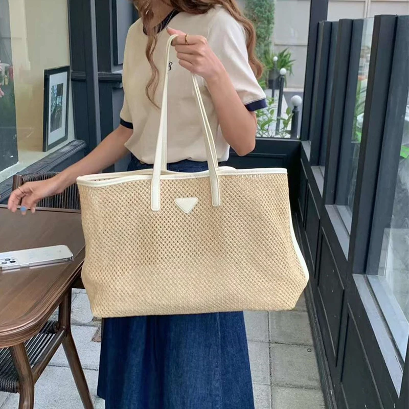 

Bag Beach Wicker Straw Women's Summer 2023 Leisure Vacation Travel Bag Large Capacity woven Handbag Bags In Luxury Handbags