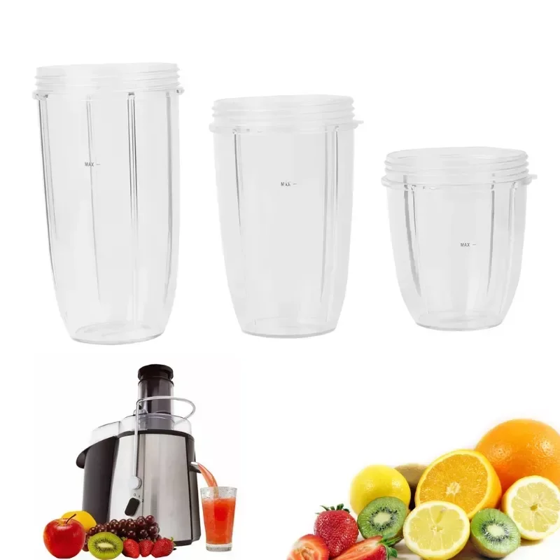 New Juicer Cup Mug Clear Replacement For NutriBullet Nutri Juicer 18/24/32OZ