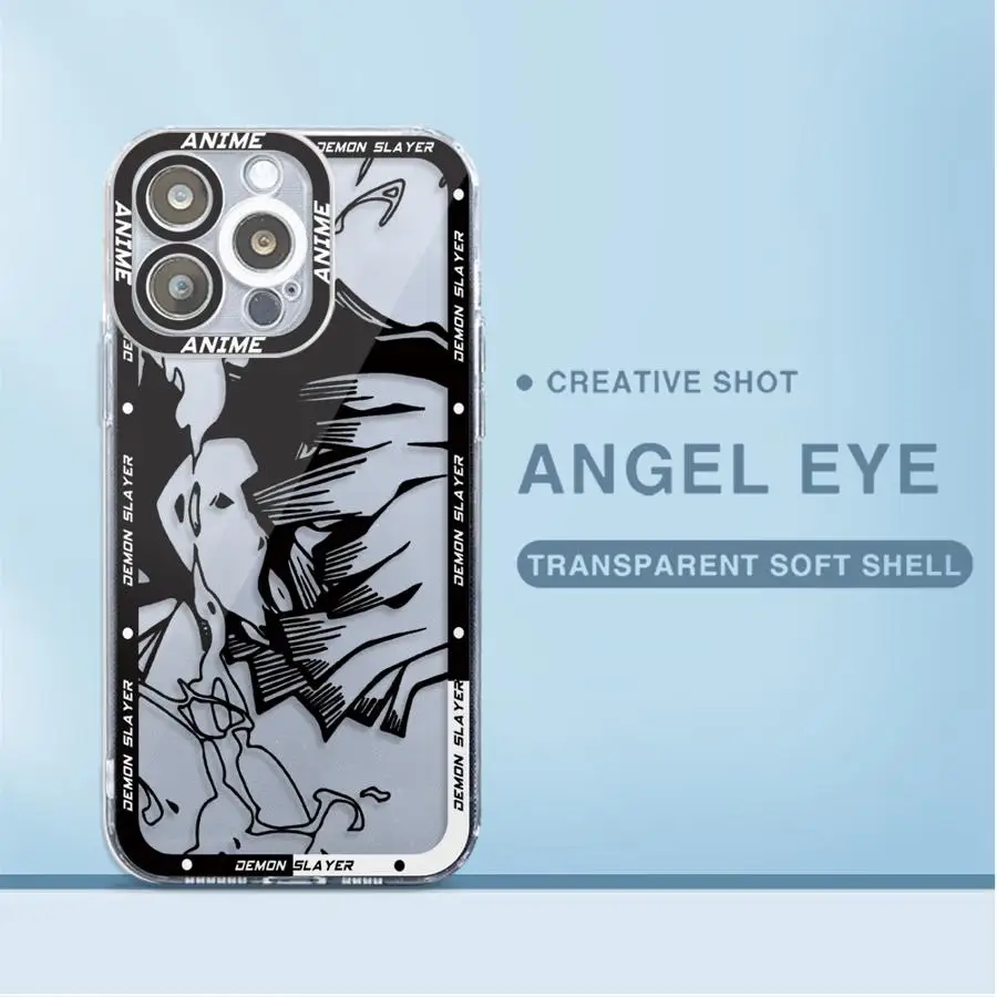 Чехол для телефона с аниме Убийца демонов Apple iPhone 13 15 16 Pro Max 14 11 12 7 8 Plus X XS MAX XR Plu Soft TPU