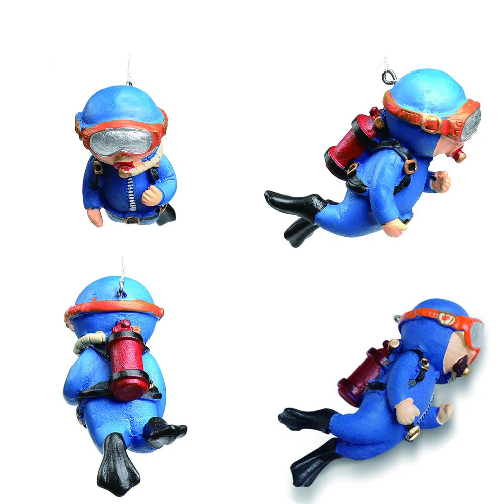 

Floating Fish Tank Decorations Blue Fat Diver Floating Device Fish Tank Accessories Small Cartoon Aquarium Ornament and Toy