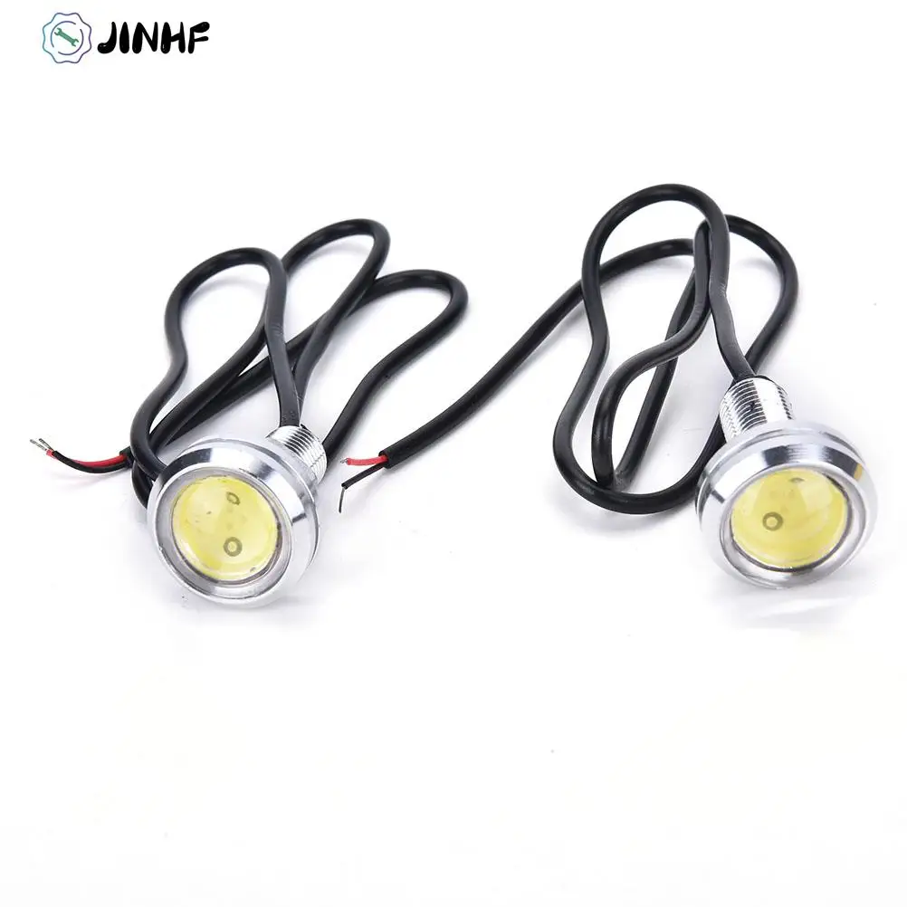 

2PCS 23mm 10W 12V LED Eagle Eye White Daytime Running DRL Light Tail Car Auto