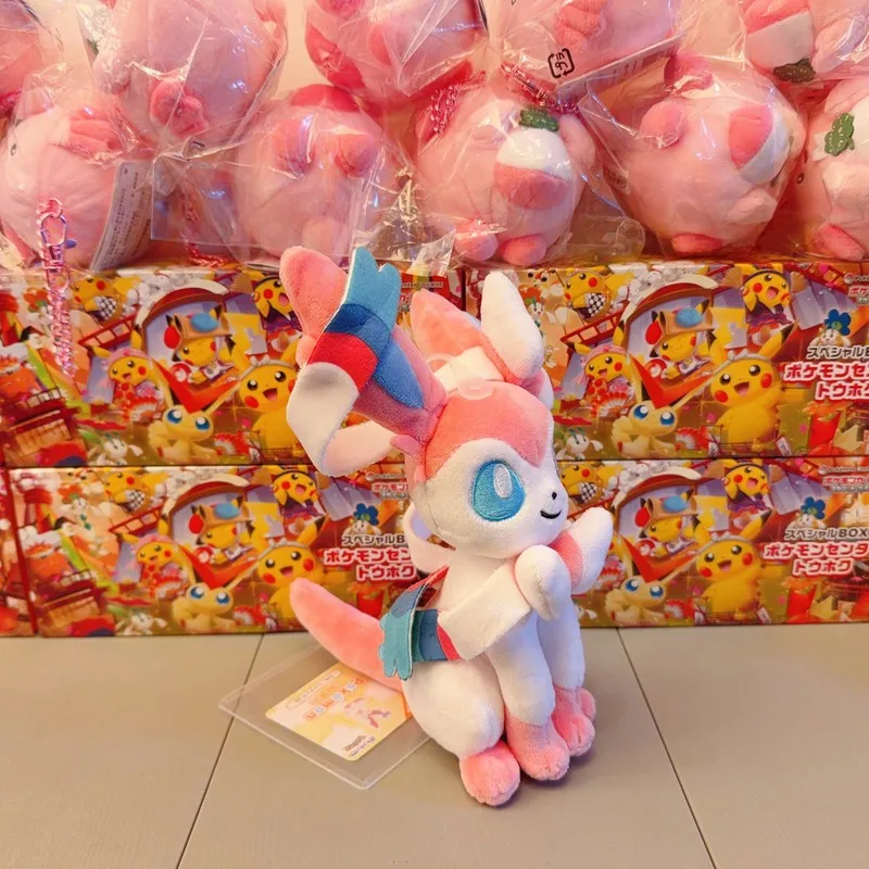 Фото Плюшевая игрушка Pokémon ALL STAR COLLECTION Sylveon, размер S, 23 см (9 дюймов), милая плюшевая игрушка типа Fairy, официально лицензированная, импорт из Японии №5