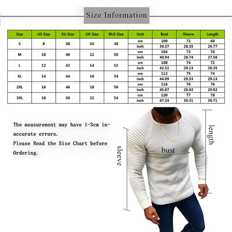 Men Fashion Knitted Pullover Male Solid Color O-neck Striped Long Sleeve Sweater Spring Winter Slim Fit Casual Sweater