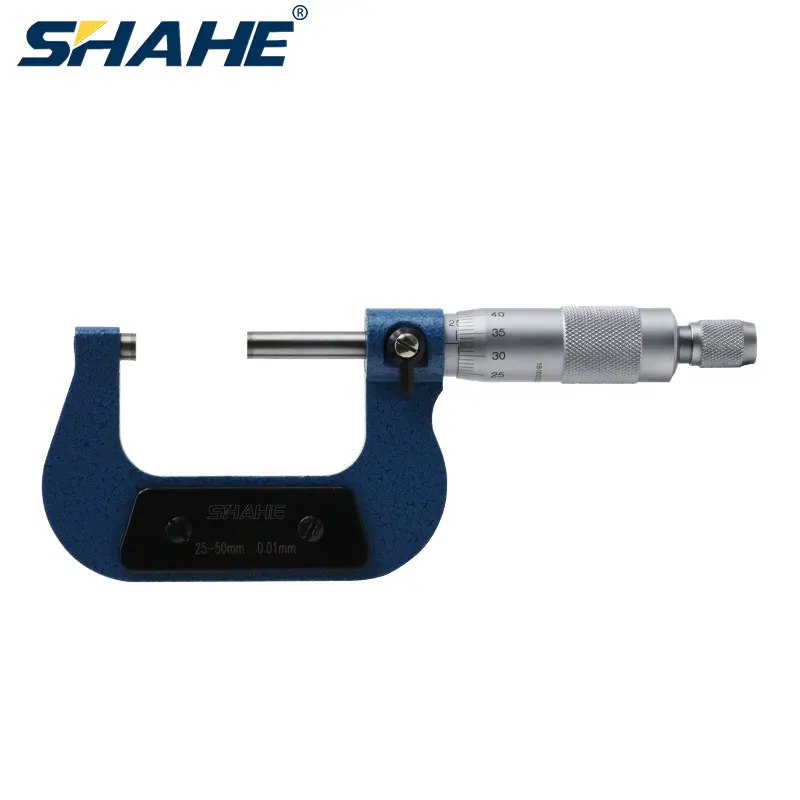 

Shahe 0.01mm 25-50mm Outside Micrometer Micrometre Measuring Device Mechanical Gauges Micrometer Precision Tools