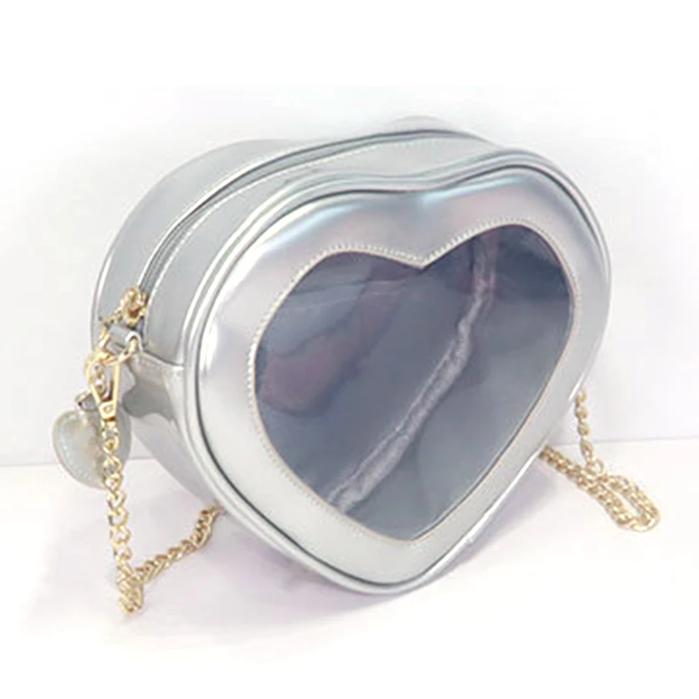 

Женская прозрачная сумка-Кроссбоди в форме сердца