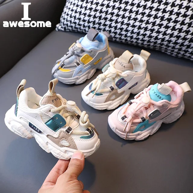 1-6 Year Boys Sneakers 3 Color Comfortable Breathable Girls Shoes for Kids Sport Baby Running Shoes Fashion Toddler Infant Shoes 1