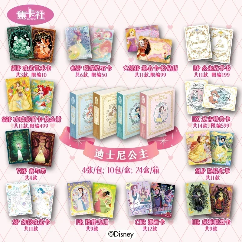 Подлинная карта принцессы Диснея волшебная сказка серия открытка Золушки