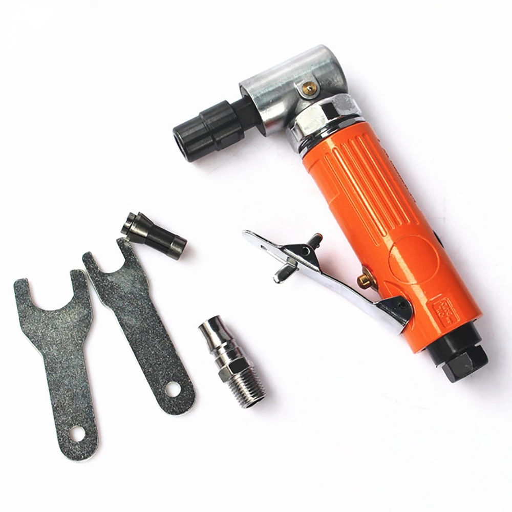 1/4 inch 90 Degree Pneumatic Grinding Machine Air Angle Die Grinder Mini  Polisher Rotation Engraving Tool Accessories