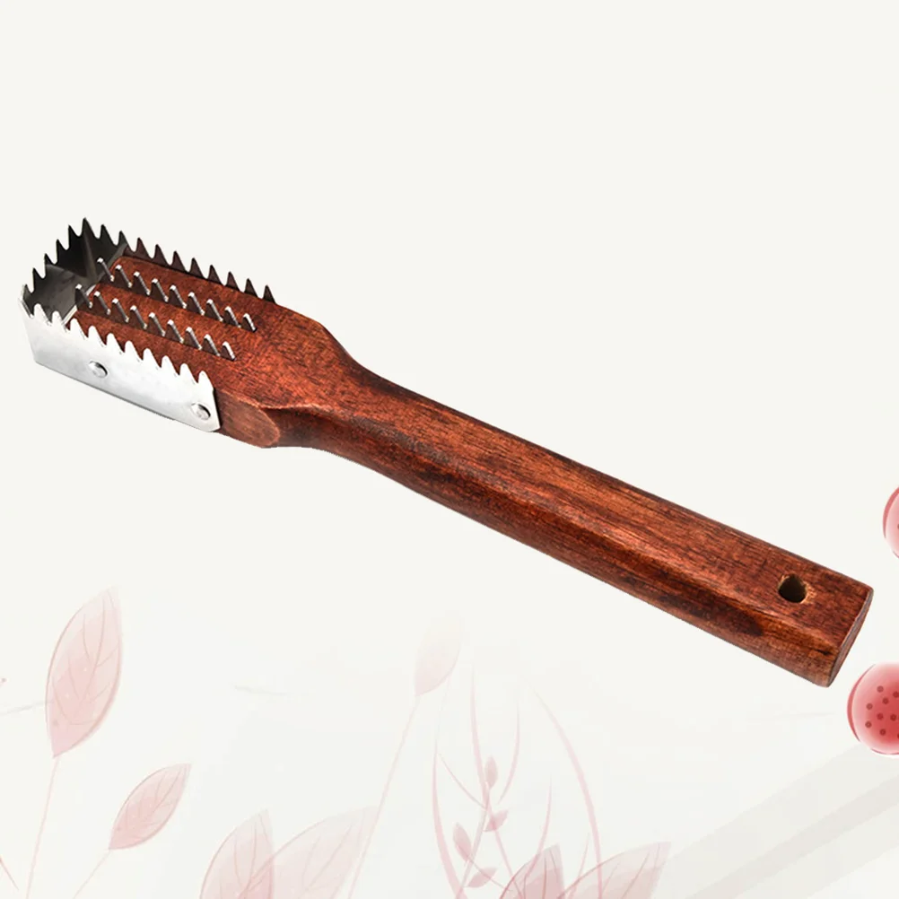 

1PC Scaler Remover Scale Brush Steel Sawtooth Scraper Serrated Sawtooth