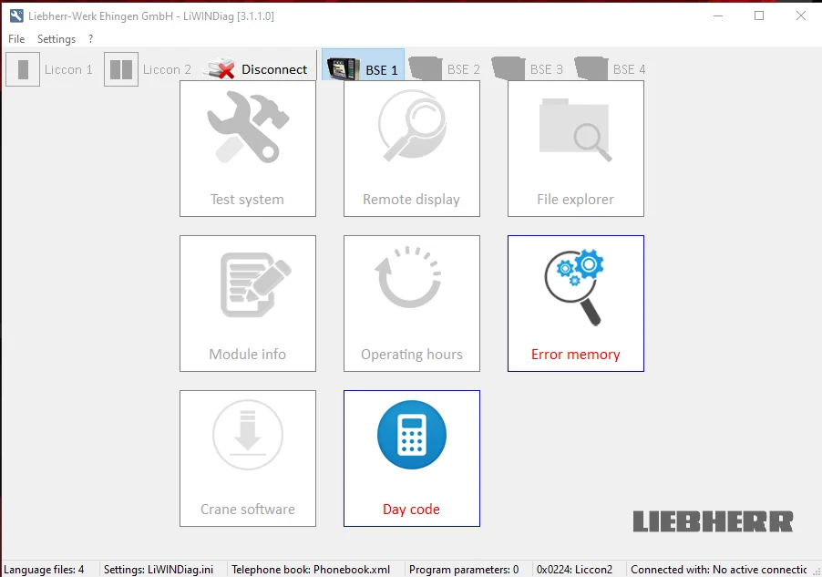 Фото Программное обеспечение EPC-SOFTWARE для Liebherr: Liccon 1 & 2, LiWinDiag, LiCanDiag, LiQuiD E-Mail, LSB, Geberinfo, OP Manager, Modulinfo, калькулятор дневных кодов №4