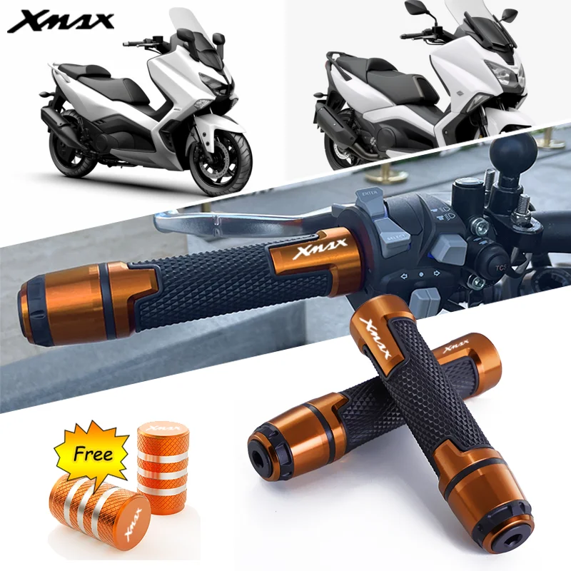 

For YAMAHA XMAX X-MAX 125 250 300 400 2023 Motorcycle Accessories CNC Anti-Slip Handlebar Grips Ends Handle Cap Hand Bar Plug