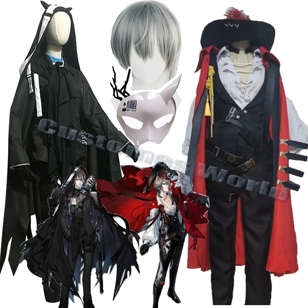 

Игровые костюмы для косплея arknight PHANTOM, новая форма Jiao Dian, фантомные маски, костюмы для вечерние ринки, костюмы на Хэллоуин, туфли