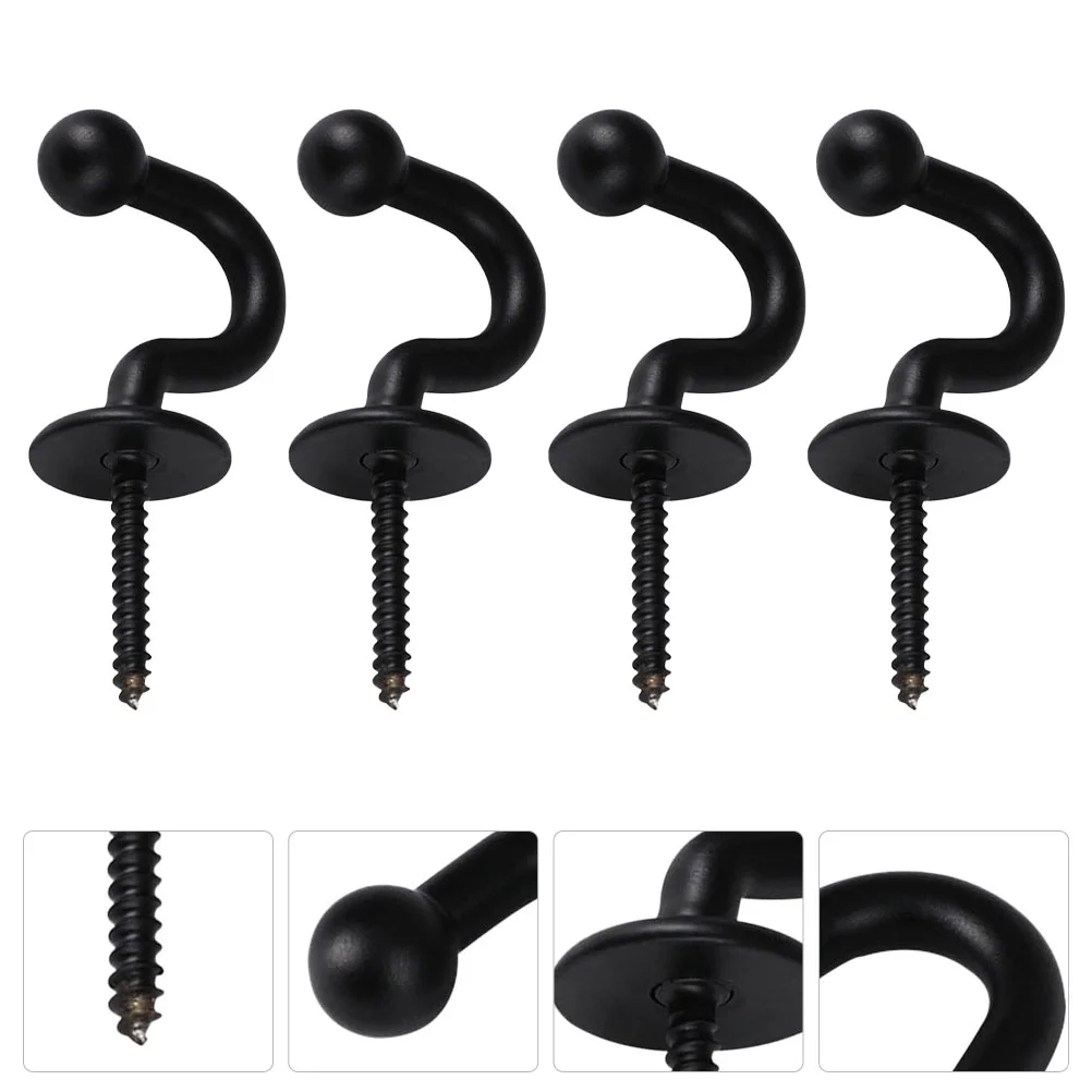 

Curtain Hook Wall Hooks Metal Mounted Tiebacks Drapery Window Ceiling Holdbacks Bracket Coat Tieback Treatment Accessories Rack