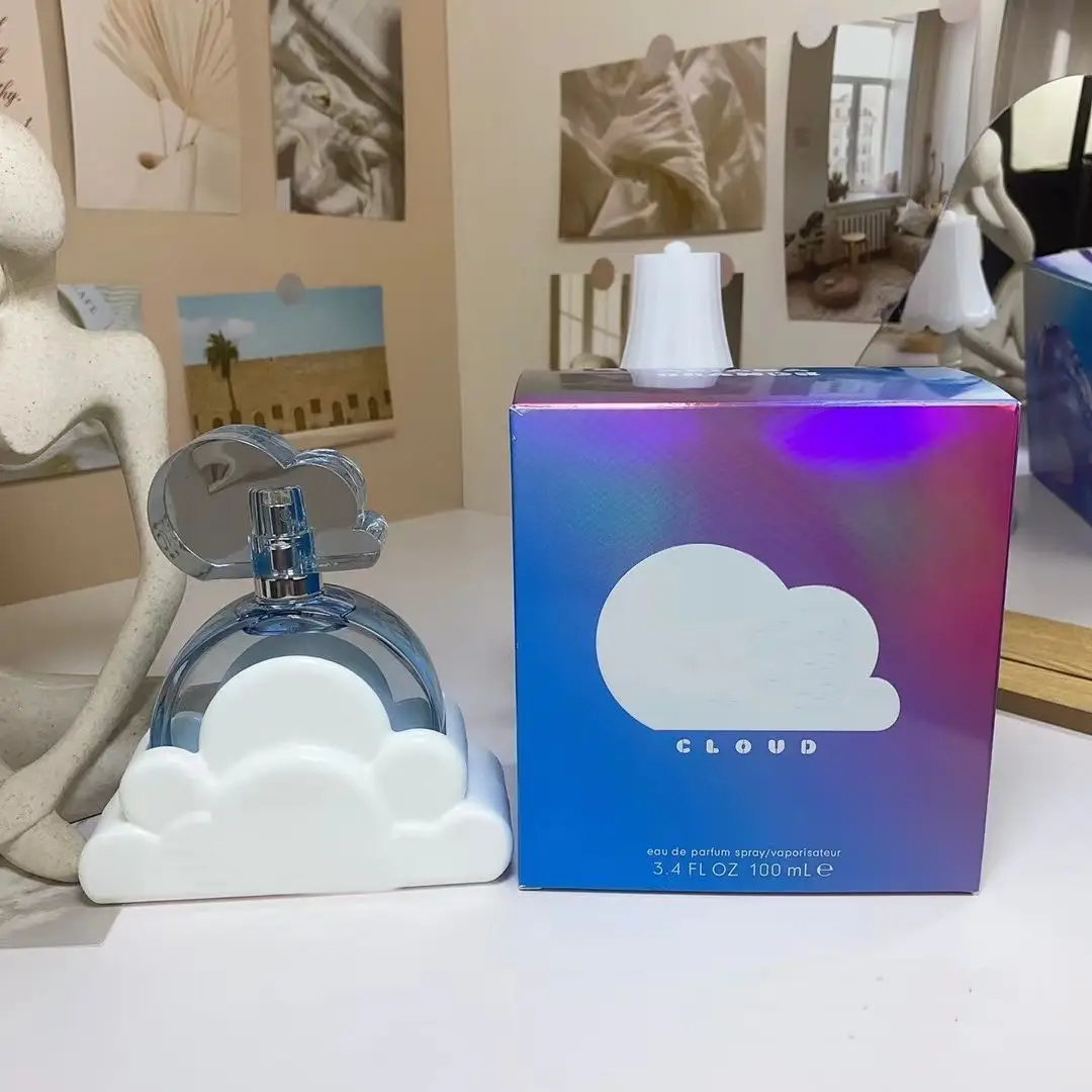 

Perfume for Woman Blue Fragrance Spray 100ml White CLOUD Shape Ariana Eau de parfum Charming Grande Lovely Cartoon Cologne