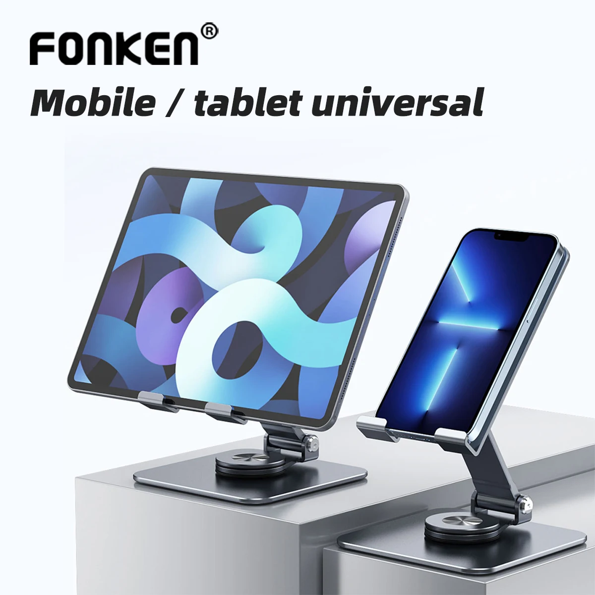 

Регулируемый Настольный держатель FONKEN для iPhone, iPad, Xiaomi