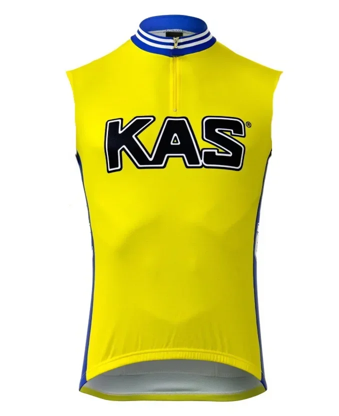 Ветрозащитный велосипедный жилет KAS TEAM в стиле ретро дышащая майка без рукавов