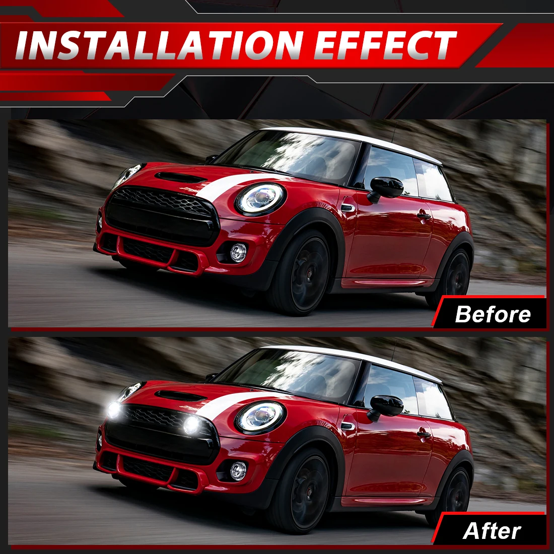 2 шт. лампа переднего бампера для BMW Mini Cooper F55 F56R55 R56 светодиодный DRL дневные ходовые раллийные фары автомобильные аксессуары (art.: 3920d31bfe1fe) - 3920d31bfe1fe