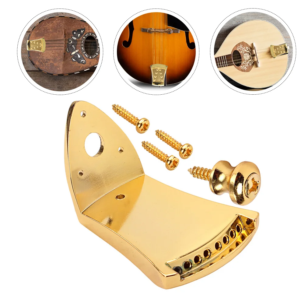 

Mandolin Tailpiece String Parts Metal Triangle Supplies Accessories Accessory Screwsuseful Premiummusical Alloy Zinc Instrument