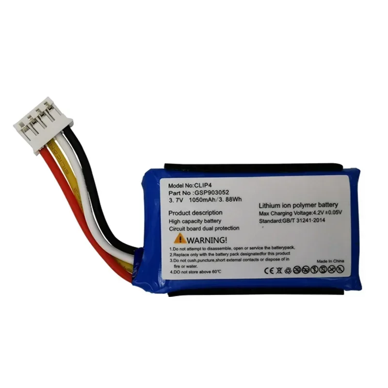 2024 года 100% оригинальная новая высококачественная сменная батарея для JBL Clip 4 Clip4