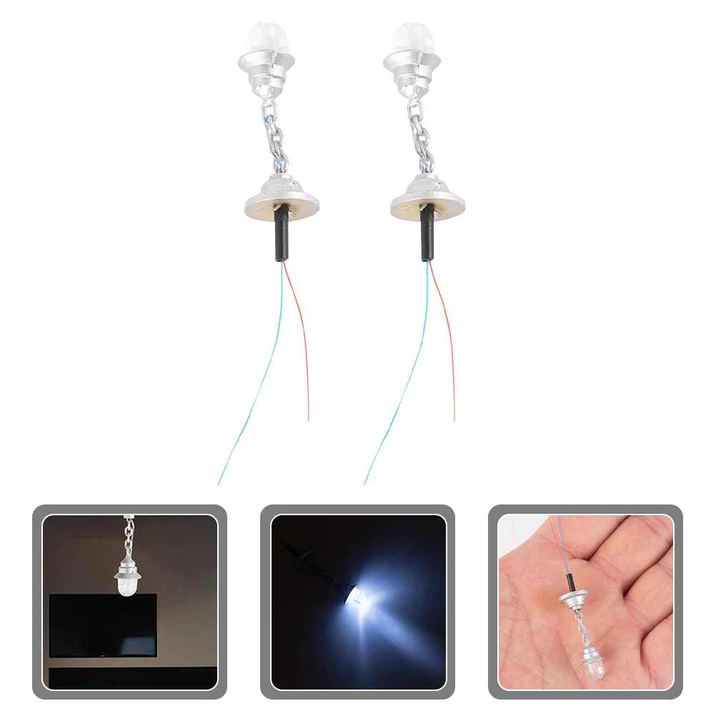 2 шт. потолочный светильник модель люстры мини-светящаяся лампа украшение сделай