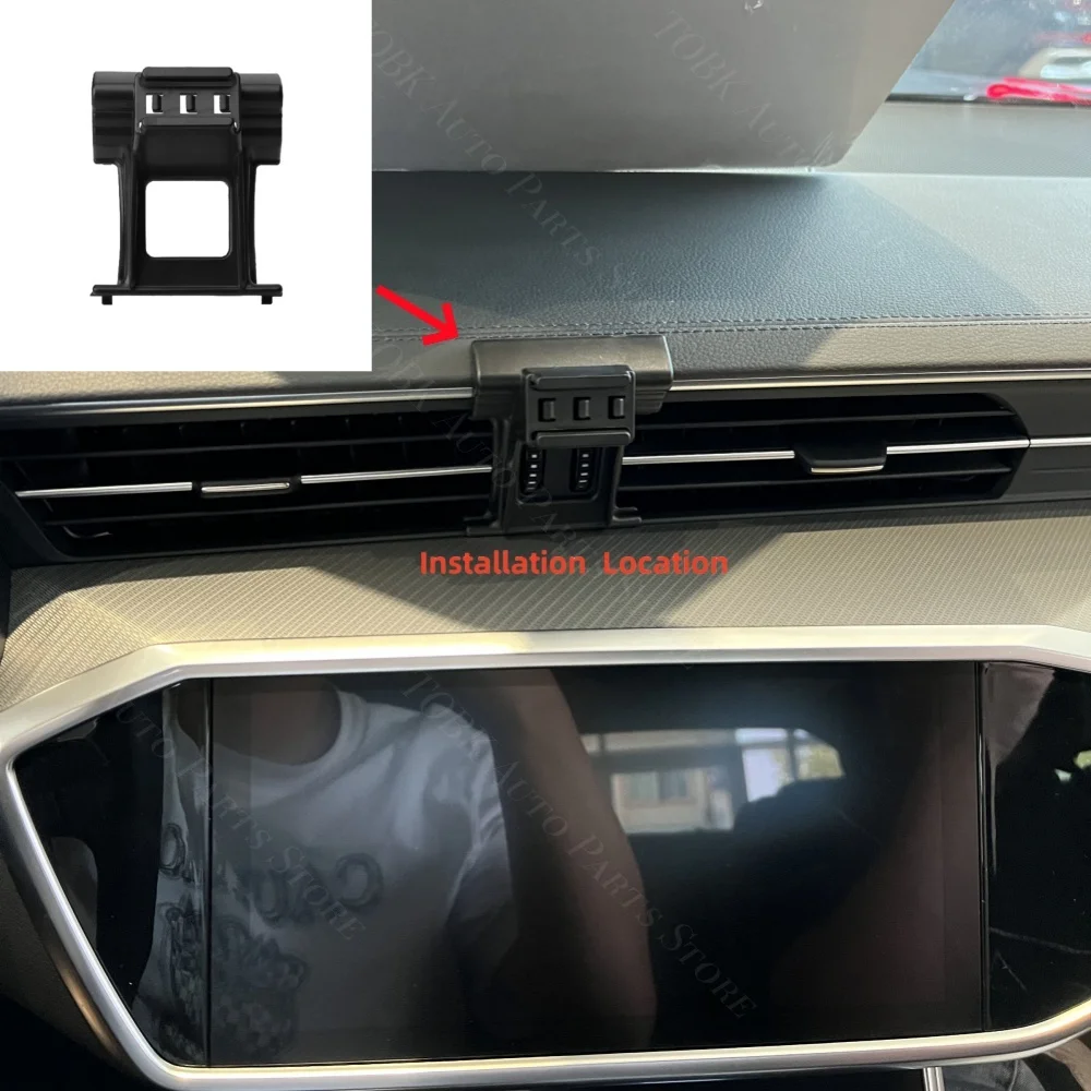 Фото Магнитный автомобильный держатель для телефона для Audi A6 C8 2019-2024 2020 2021 2023, специальный фиксированный кронштейн для беспроводной зарядки, крепление MagSafe №2
