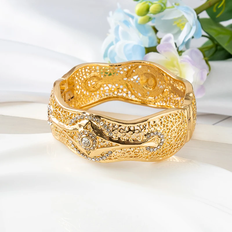 Арабские Ювелирные изделия ручной работы с кристаллами аксессуары золотой