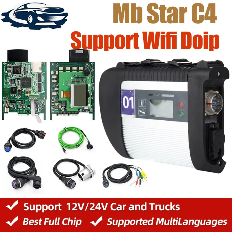 

Диагностический прибор Mb Star C4, Obd2 Wi-Fi Doip-сканер для Mercedes Benz