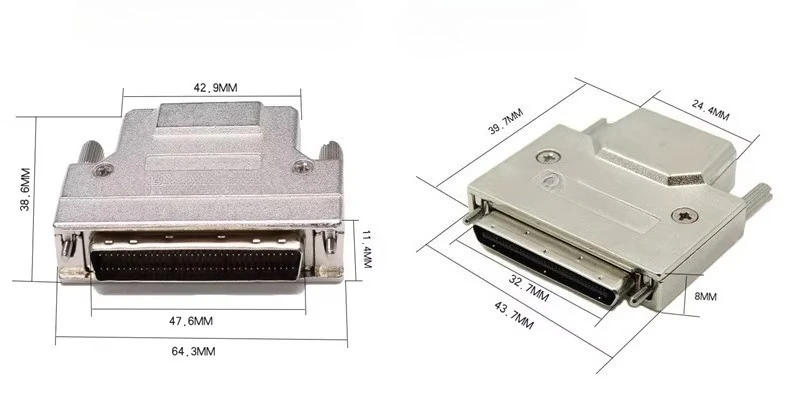 Фото Для кабеля SCSI HPDB68 к VHDCI68 Кабель от 68 до маленького 68 Соединительный кабель SCSI68 0,5 ~ 10 м Настраиваемый №4