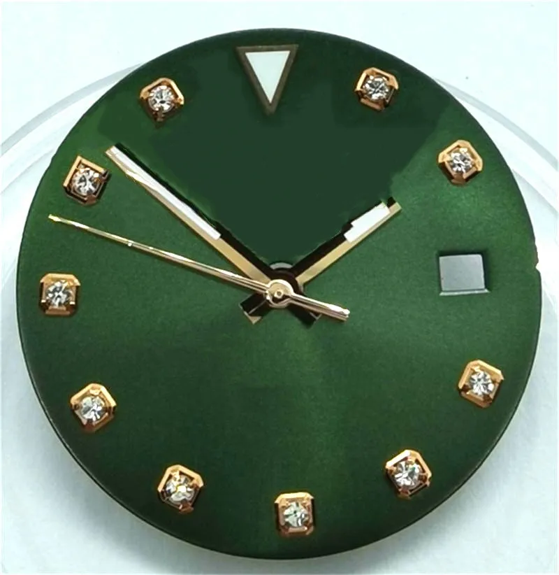 

NO BLIGER logo 29.2mm men's watch dial is suitable for Miyota-DG-2813-3804 case automatic movement dials green