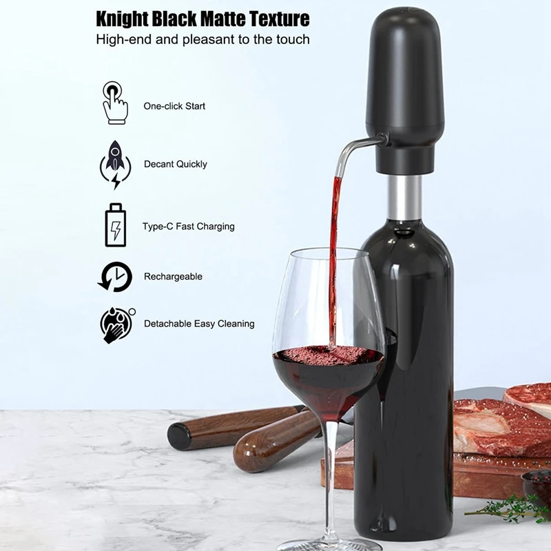 Электрическая наливка для вина с 2 пробками портативный автоматический аэратор 1
