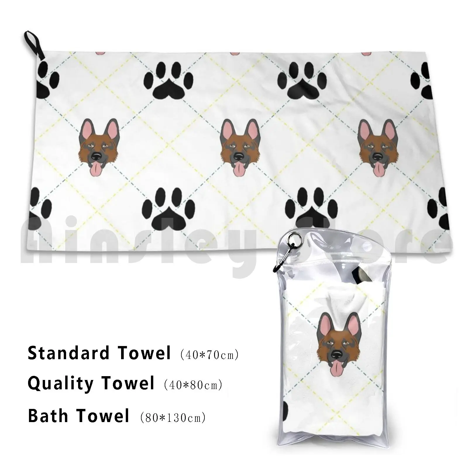 

Black And Tan German Shepherd Dog Plaid Bath Towel Beach Cushion Black And Tan German Shepherd Dog Black And