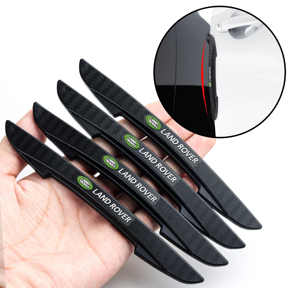 

4pcs Car Badges Door Edge Anti Collision Strips Protector Stickers For Land Rover LR4 LR3 LR2 Range Evoque Defender Discovery