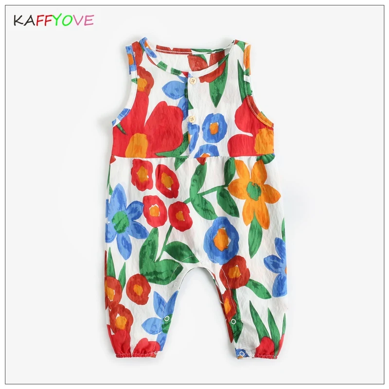 

Summer Baby Rompers Flower Infantil Sleeveless Toddler 100% Cotton 0-3 Yrs Newborn Casual Elegant Classic Pageant Gilrs Overalls