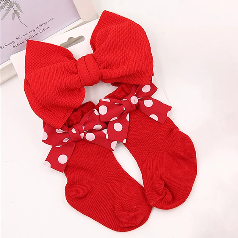 BeQeuewll 2 шт. яркие носки рождественское платье для новорожденных короткие детские