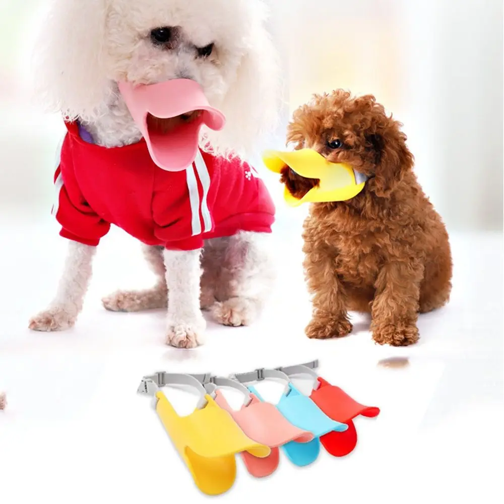 

Multi Color Pet Muzzle Breathable Basket Muzzles Anti Biting Barking Chewing Duck Mouth Covers for Small Medium Large Dogs