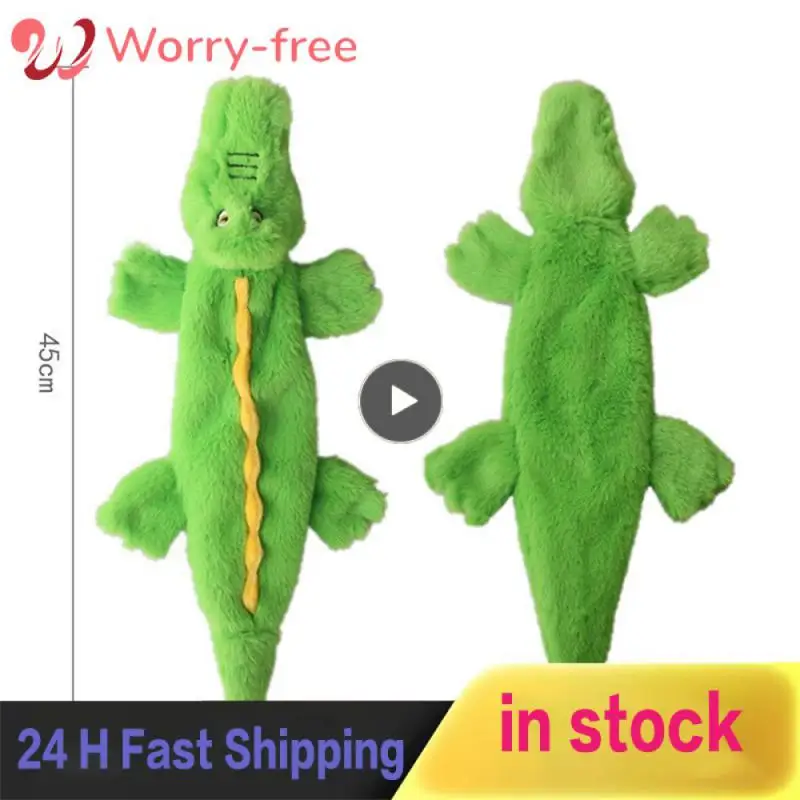 

Cute Sounding Skin Toy 45x15cm Plush Toys Crocodile/pig/elephant New Chew Toys Pet Training Accessories Squeak Dog Toys Animal