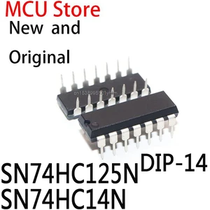 10PCS DIP14 SN74HC125 DIP 74HC125N 74HC125 DIP-14 MC74HC125AN HD74HC125P TC74HC125AP SN74HC14 74HC14N SN74HC125N SN74HC14N