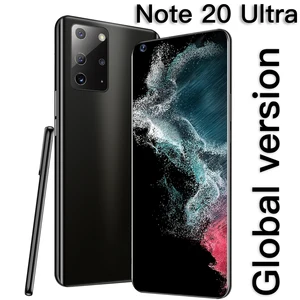 global version note 20 ultra smartphones 5g phone 16512gb cellphone 10core mobile phones andriod10 6800mah gaming phone face id free global shipping