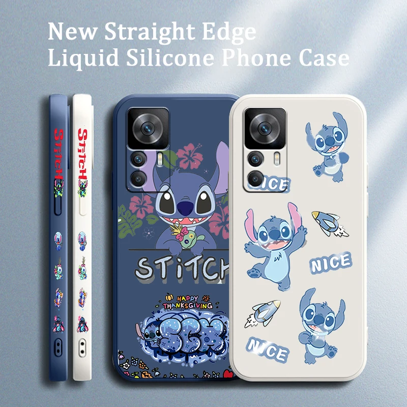 

Lilo Stitch Disney Anime Cute For Redmi K50 K40 K40S Gaming K30 10C 10 10X 9A 9 9T 9C 9AT 8 A1 11 5G Liquid Left Rope Phone Case