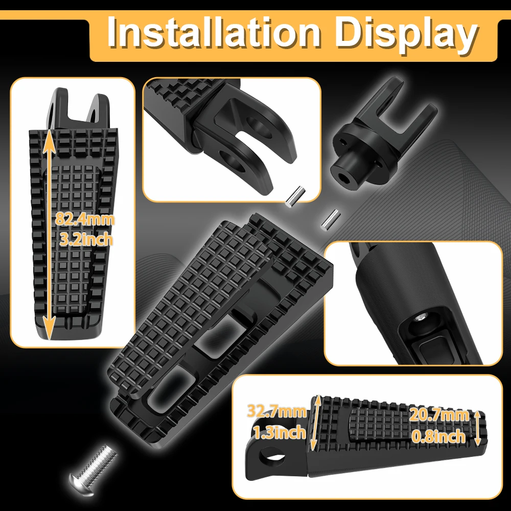 Для BMW K1200RS K1200 RS 2002 2003 2004 2005 задние подножки мотоцикла колышки педали алюминий