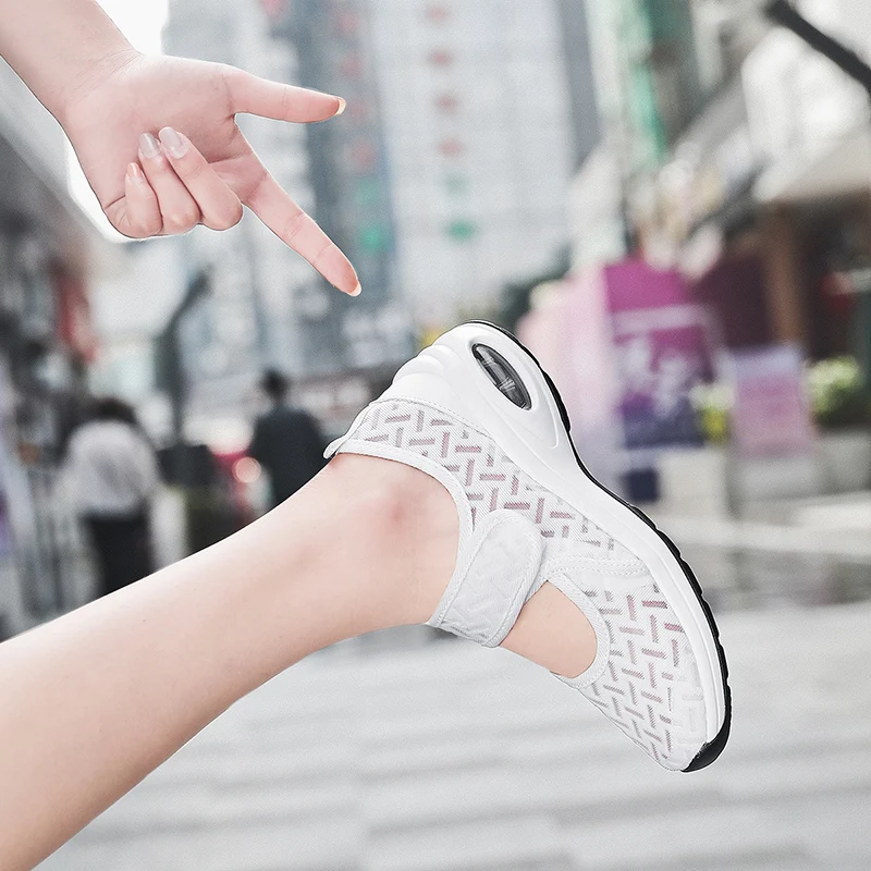 STRONGSHEN Women Sneakers Fashion Breathable Mesh Casual Shoes Zapatos De Mujer Plataforma Shoes Women Sport Walking Shoes